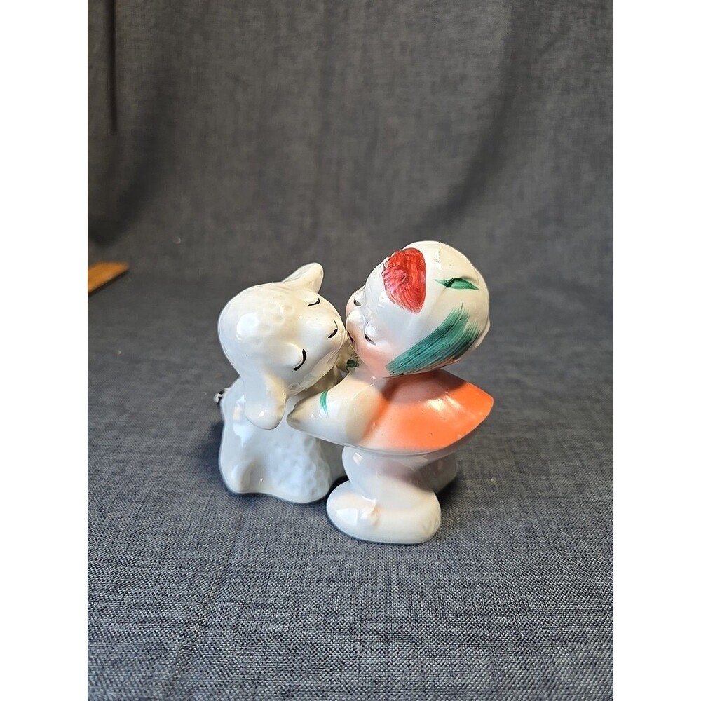 Van Tellingen Hugger Girl Mary & Little Lamb Salt & Pepper Shaker Grandmacore